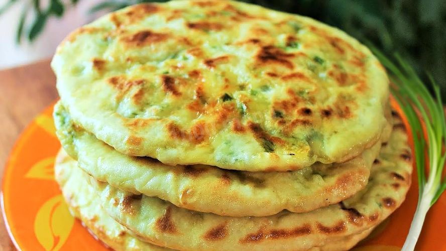 Рецепт лепешка с сыром и чесноком