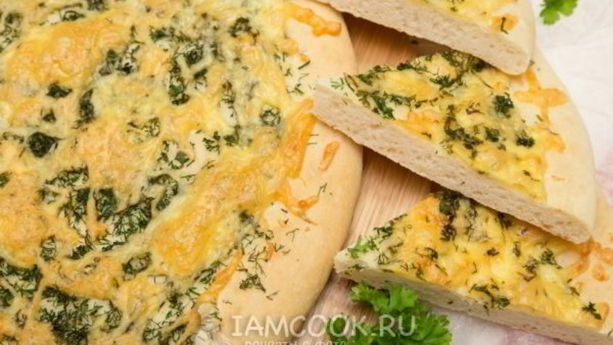 Рецепт лепешка с сыром и зеленью