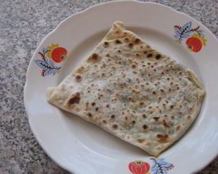 Лепешка с зеленью