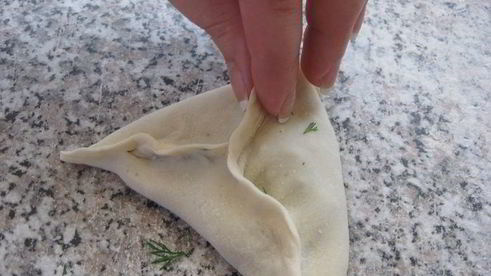 лепешка с зеленью