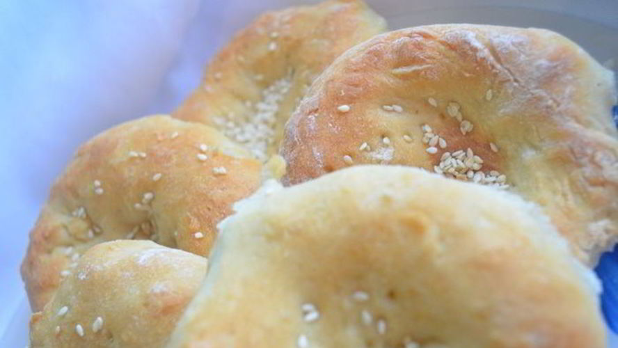 Рецепт лепешки с кунжутом