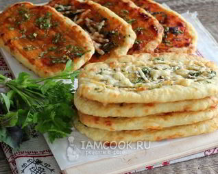 Лепешки с сыром в духовке