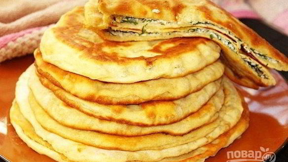 Рецепт Лепешки с яйцом и луком