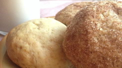 постные лепешки на рассоле с корицей и сахаром