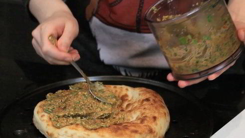 пряная лепешка с сыром