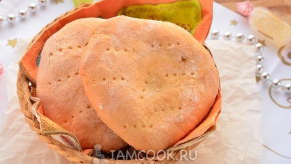 Рецепт Сметанные лепешки без дрожжей в духовке