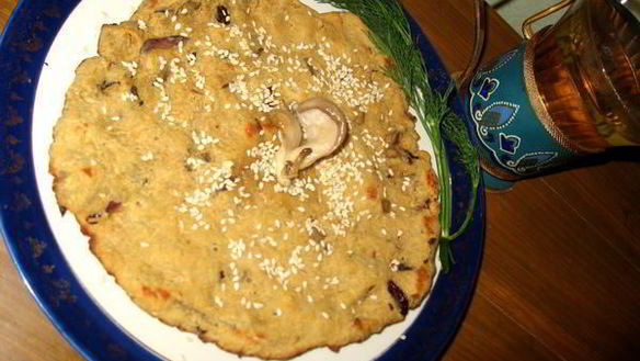 Рецепт Соевая лепешка с вешенками