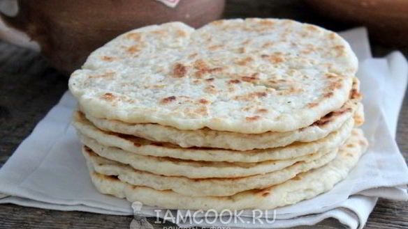 Рецепт Сырные лепешки на молоке на сковороде