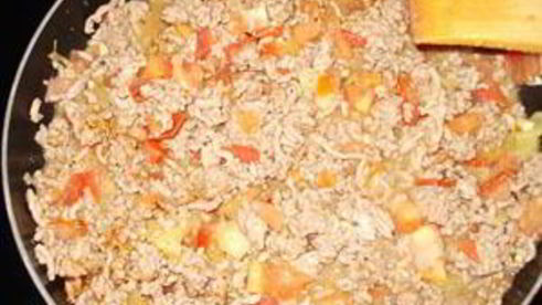 творожные лепешки с мясной начинкой