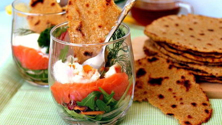 Рецепт яйцо с овощами и лепешками