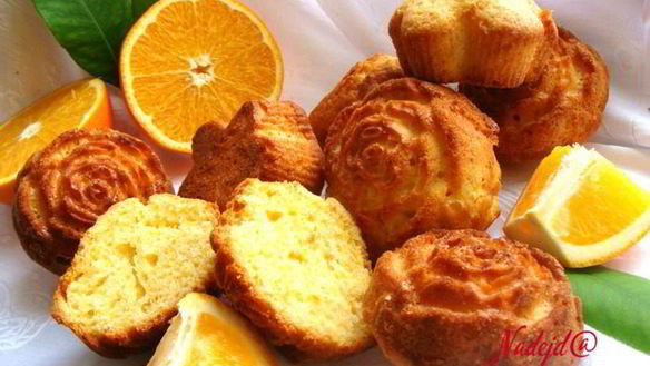 Рецепт Апельсиновые маффины Золотое руно