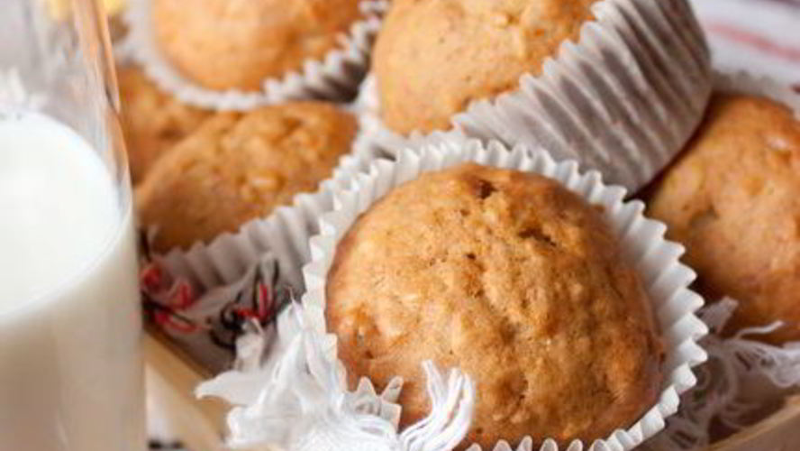 Рецепт банановые маффины с кокосом и грецкими орехами