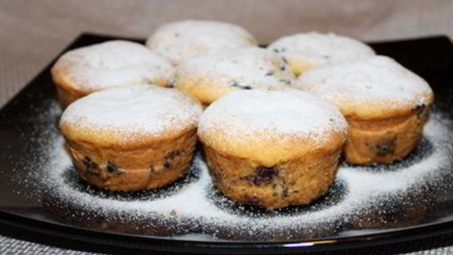 Рецепт черничные маффины