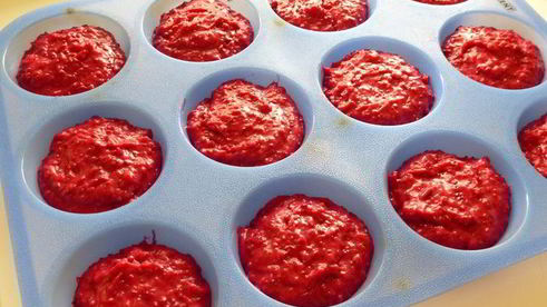 финские сочные свекольные маффины