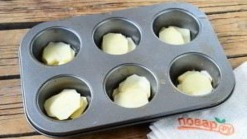 гратен из картофеля в стиле маффинов