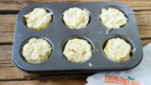 гратен из картофеля в стиле маффинов
