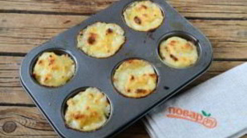 гратен из картофеля в стиле маффинов