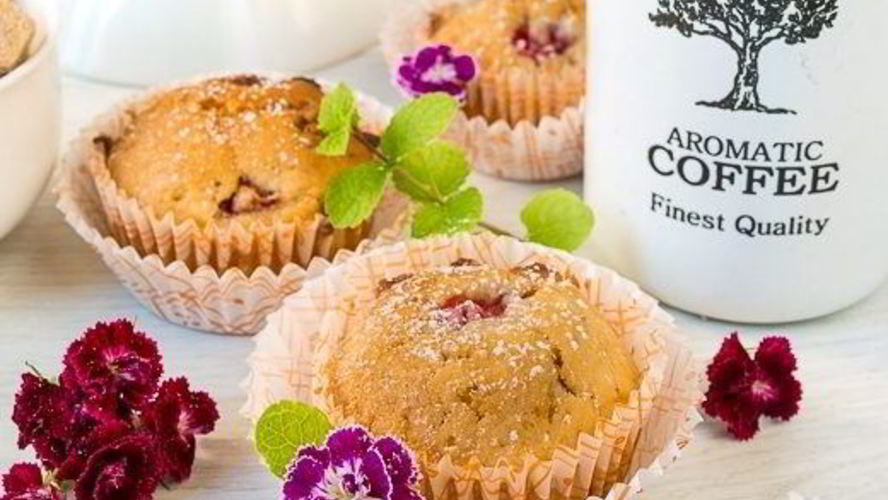 Рецепт клубничный маффин