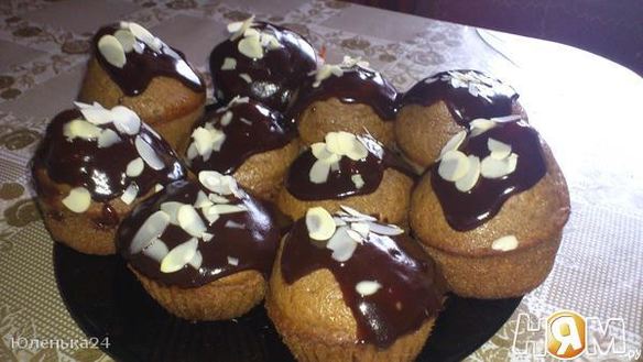 Рецепт Кофейные маффины в шоколадной глазури
