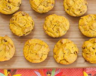 Куриные маффины с тыквой