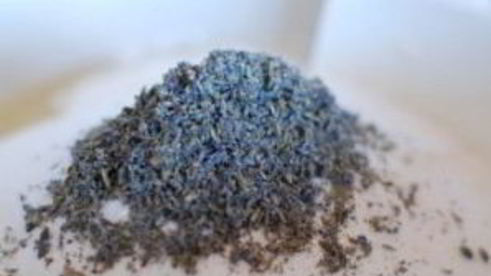 лавандовые маффины с ежевикой и персиками