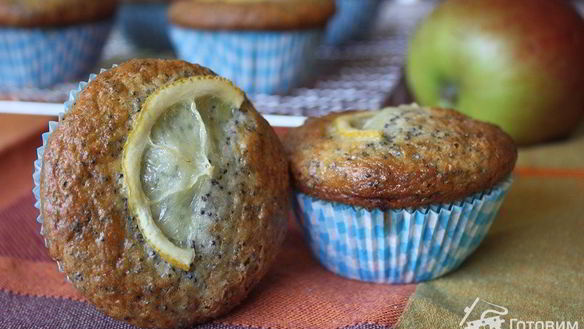 Рецепт Лимонно-маковые маффины