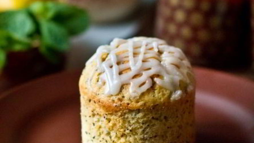 Рецепт лимонные маффины с маком и лимонной глазурью