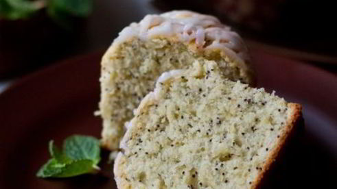 лимонные маффины с маком и лимонной глазурью