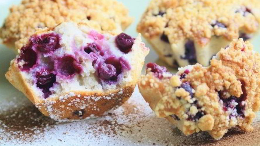 Рецепт маффины с черникой