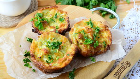 Рецепт Маффины с кабачком и сыром