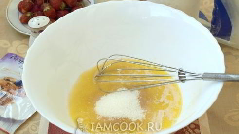 маффины с клубникой