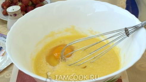 маффины с клубникой