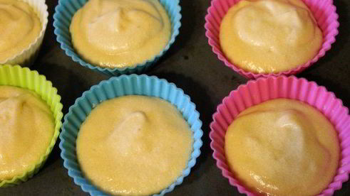 маффины с лимонным курдом и меренгой