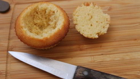 маффины с лимонным курдом и меренгой