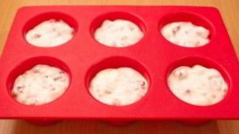 маффины с малиновым кремом