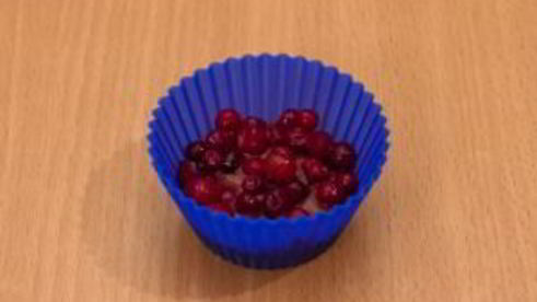 маффины с маскарпоне и ягодами