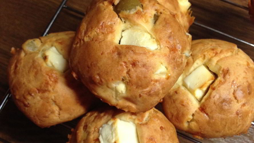 Рецепт маффины с сыром фета и оливками