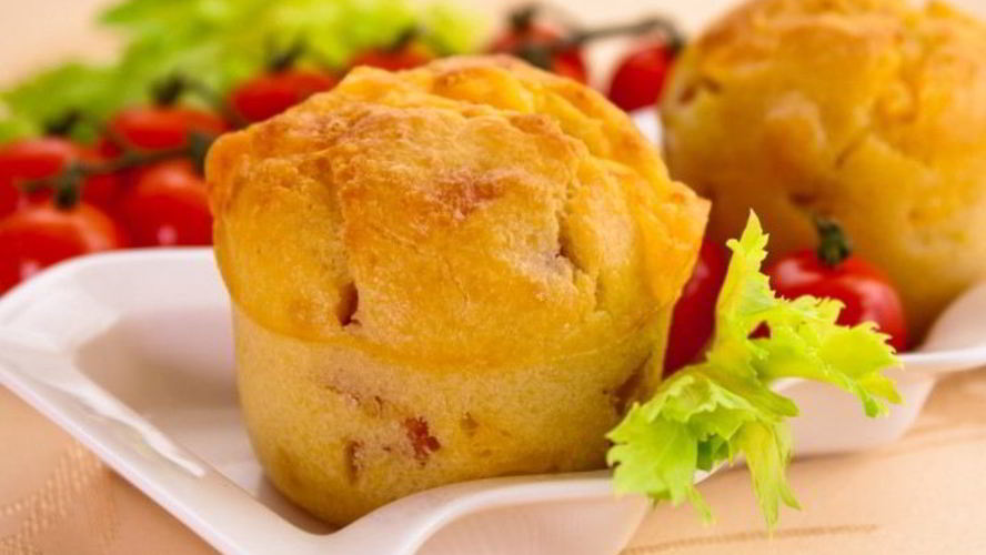 Рецепт маффины с сыром и ветчиной