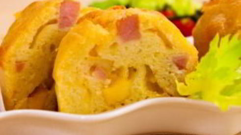 маффины с сыром и ветчиной