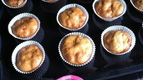 маффины с цукатами