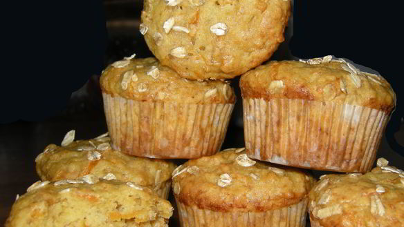 Рецепт Маффины с тыквой, бананом и морковью