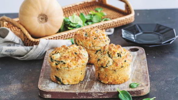 Рецепт Маффины с тыквой и шпинатом