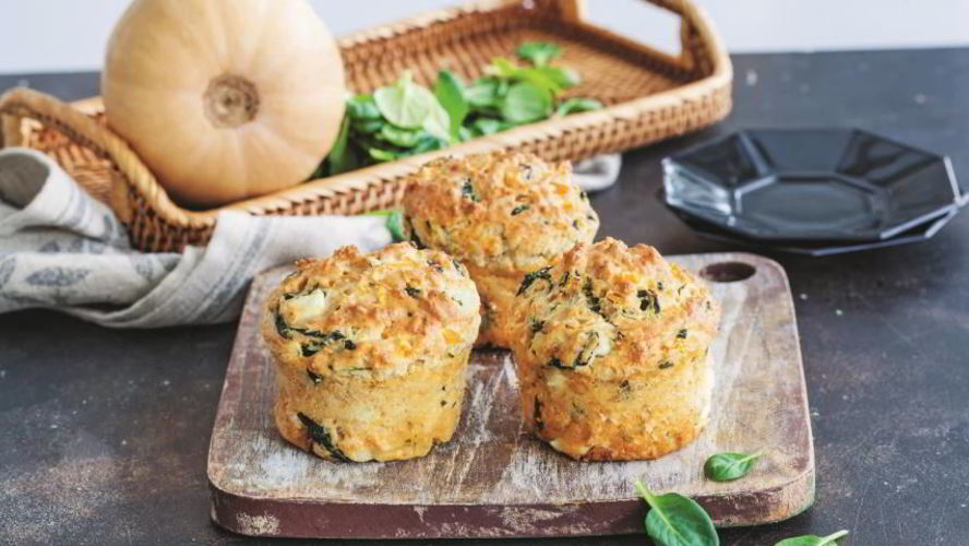 Рецепт маффины с тыквой и шпинатом