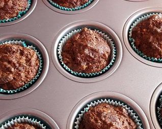 Маффины с высевками и льняной мукой