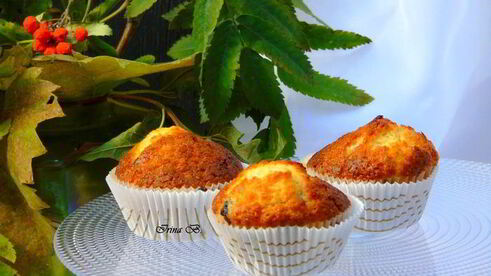 маффины со смородиной