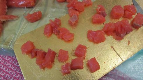 мини-маффины с семгой