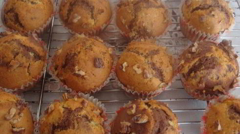 мраморные маффины