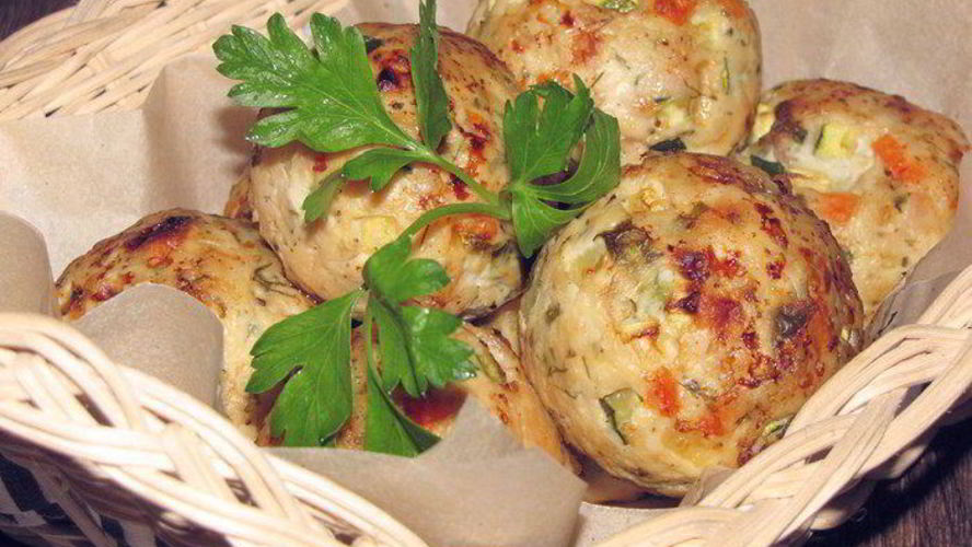 Рецепт мясные маффины с овощами