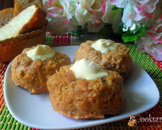 Мясные маффины с пшеничкой и свеклой