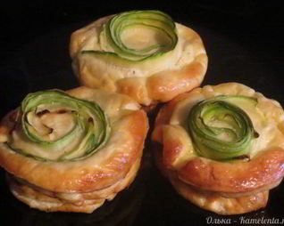 Омлетные маффины с кабачком